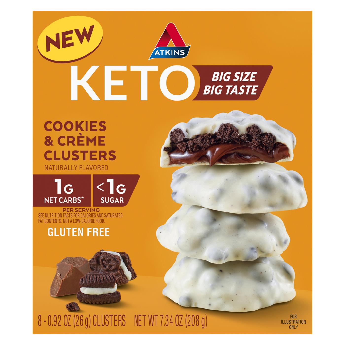 Atkins Keto Cookies & Creme Clusters; image 1 of 2