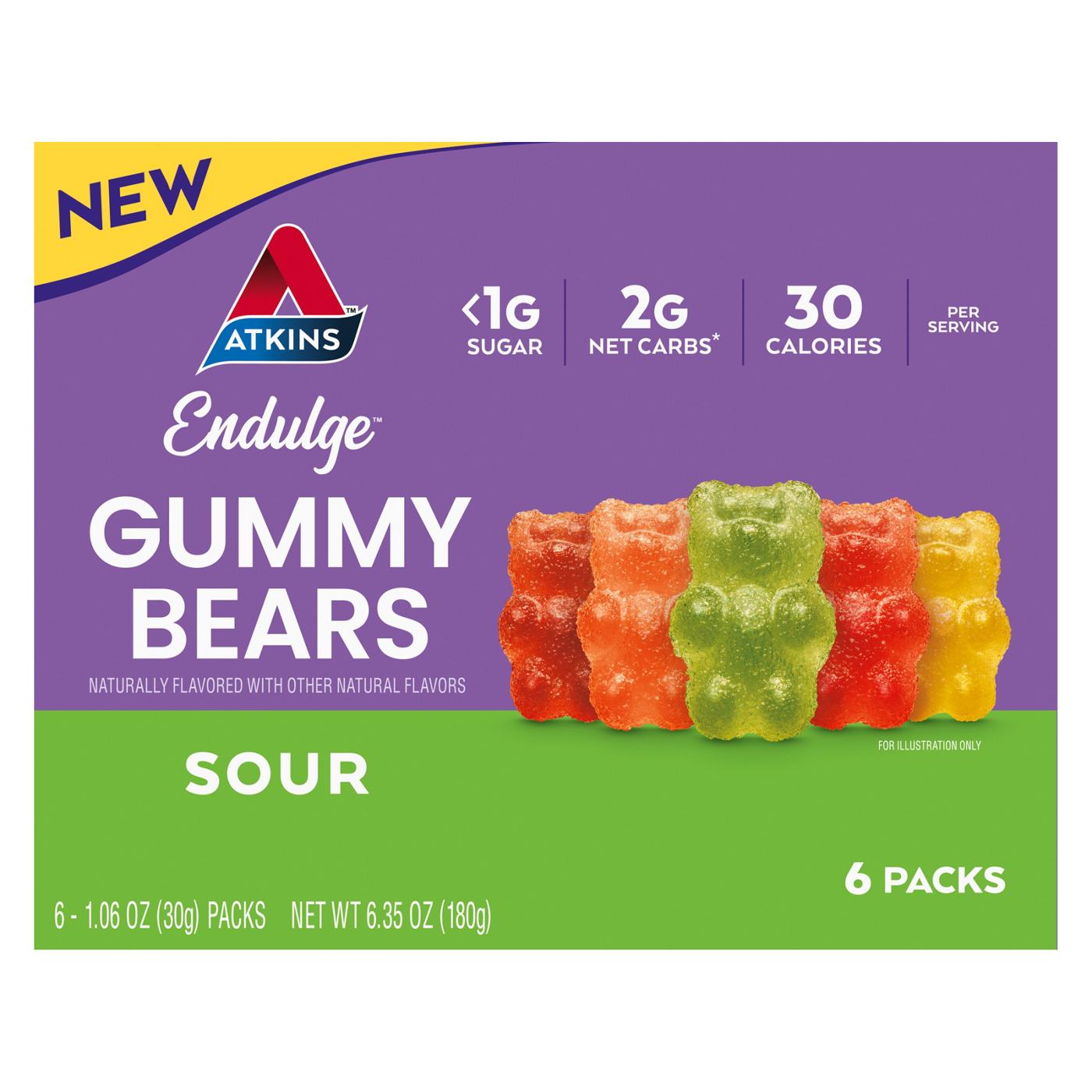 Atkins Endulge Gummy Bears - Sour; image 1 of 2