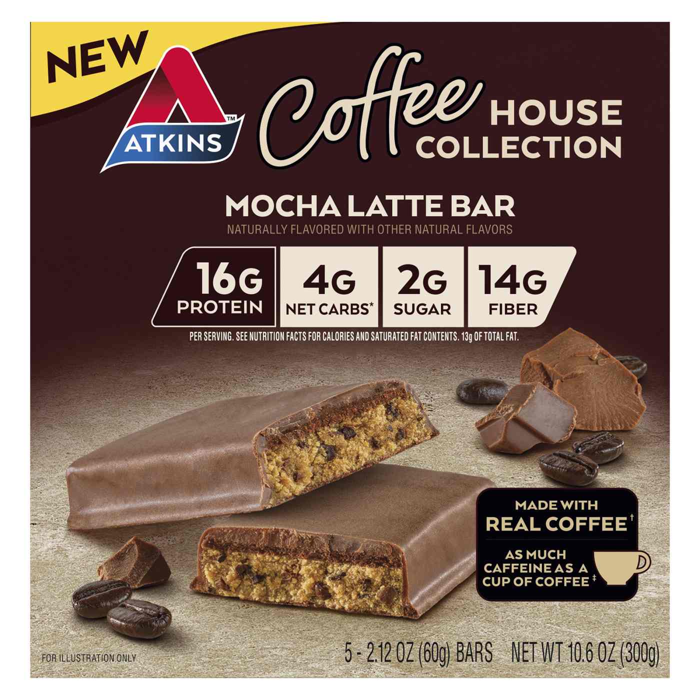 Atkins Coffee House Collection Bar - Mocha Latte; image 1 of 2