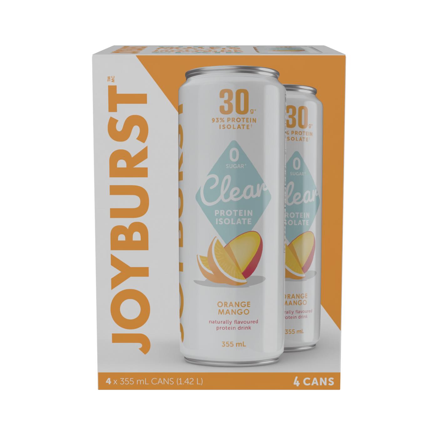 Joyburst Clear Protein Isolate Drink - Orange Mango; image 1 of 3