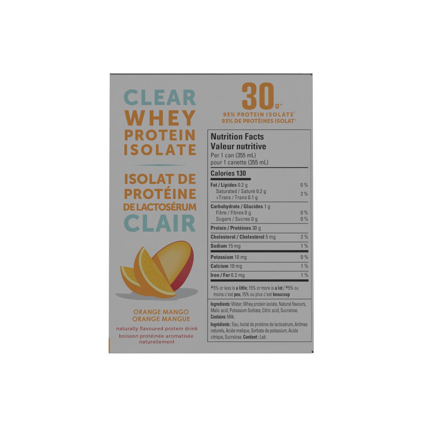 Joyburst Clear Protein Isolate Drink - Orange Mango; image 3 of 3