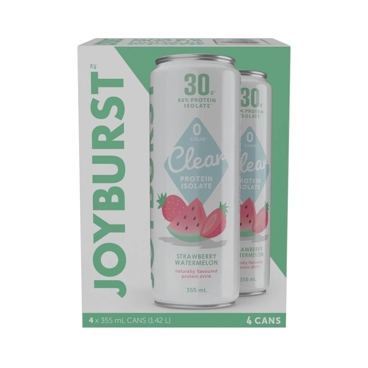 Joyburst Clear Protein Isolate Drink Strawberry Watermelon Shop