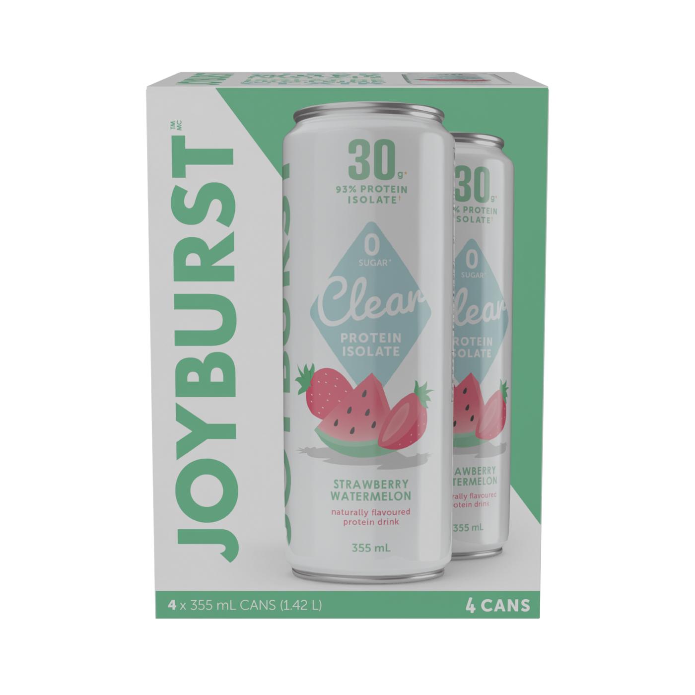 Joyburst Clear Protein Isolate Drink - Strawberry Watermelon; image 1 of 3