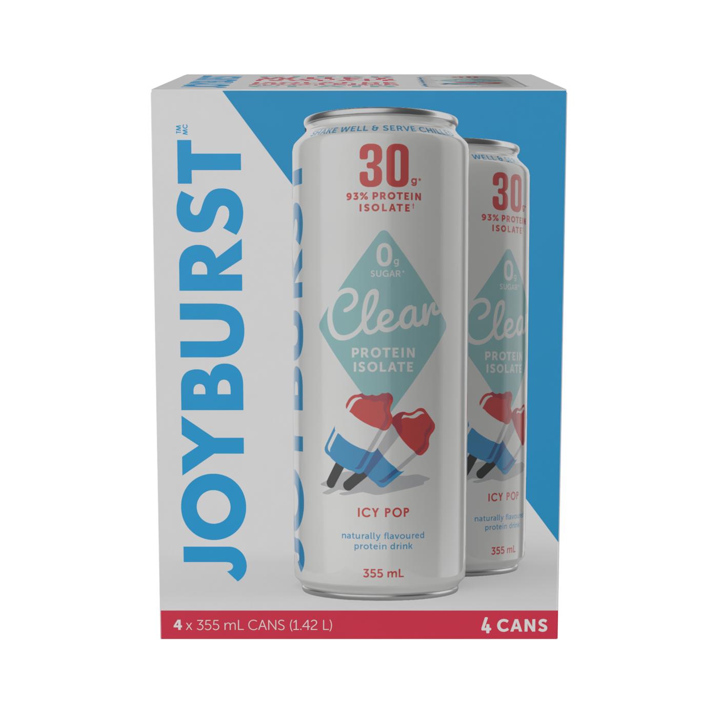 Joyburst Clear Protein Isolate Drink - Icy Pop; image 1 of 3