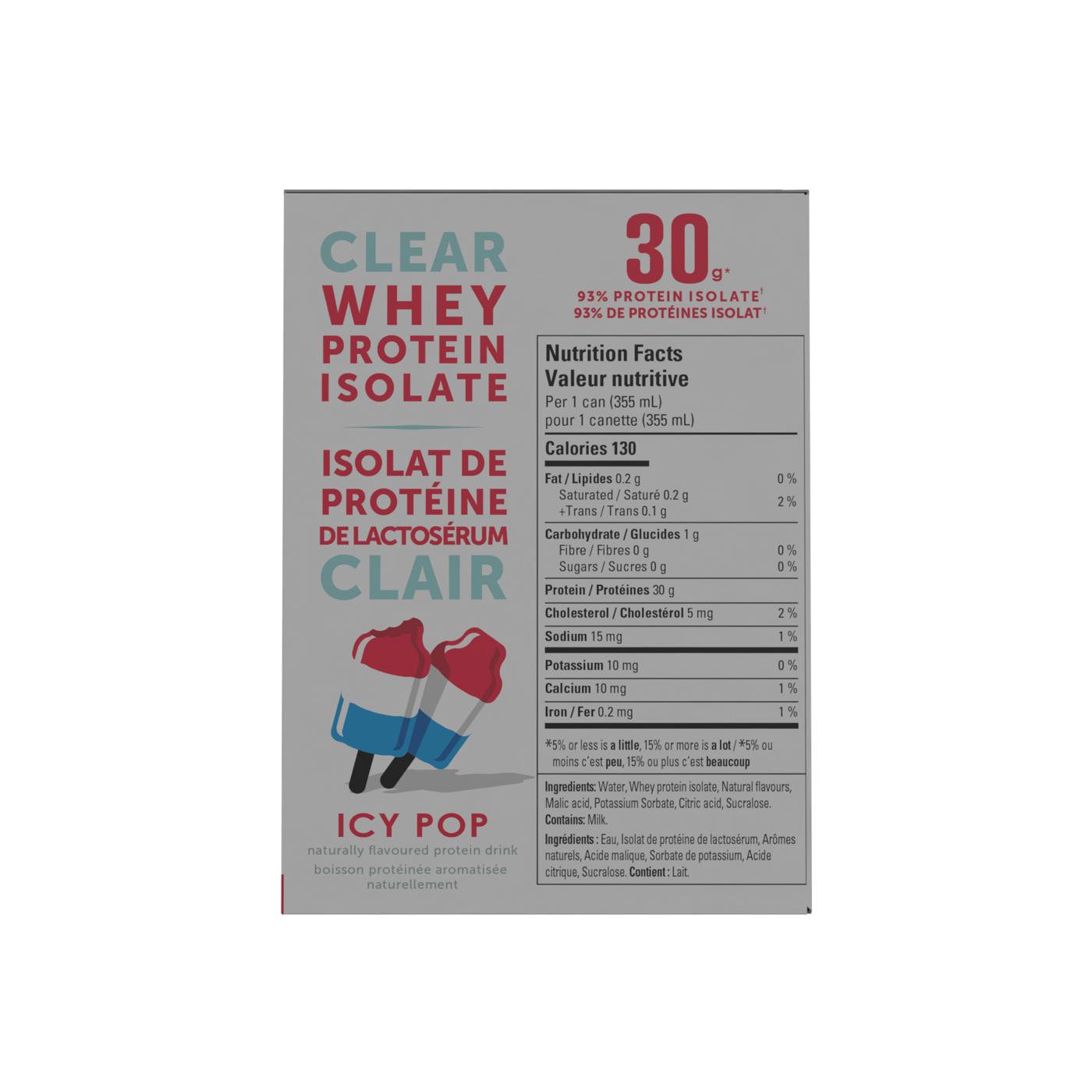 Joyburst Clear Protein Isolate Drink - Icy Pop; image 2 of 3