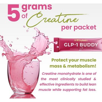 Dr. Stephanie's GLP-1 Buddy Vitamin & Creatine Drink Mix - Strawberry Watermelon