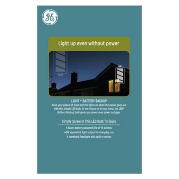 GE Dusk To Dawn A19 60-Watt LED+ Light Bulb - Soft White