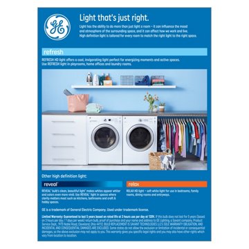 GE Refresh A19 60-Watt HD LED Light Bulbs - Daylight, 4 pk