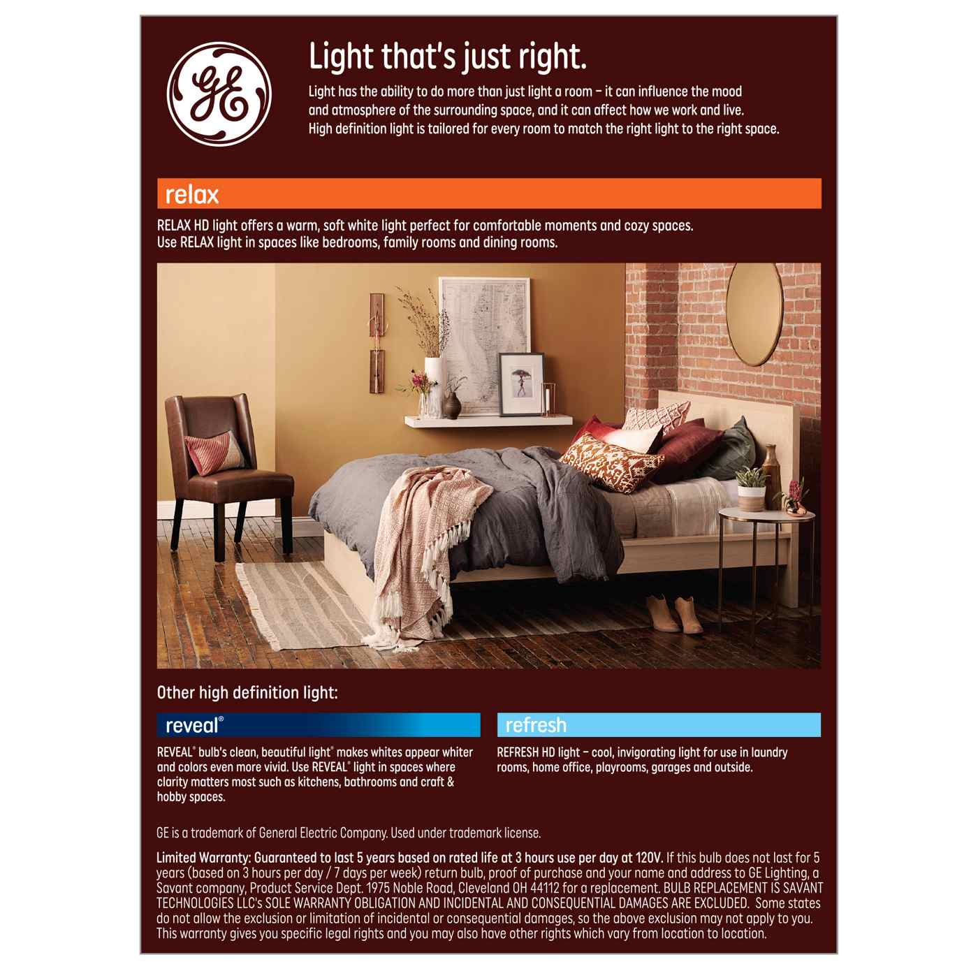 GE Relax A19 60-Watt HD LED Light Bulbs - Soft White; image 2 of 2