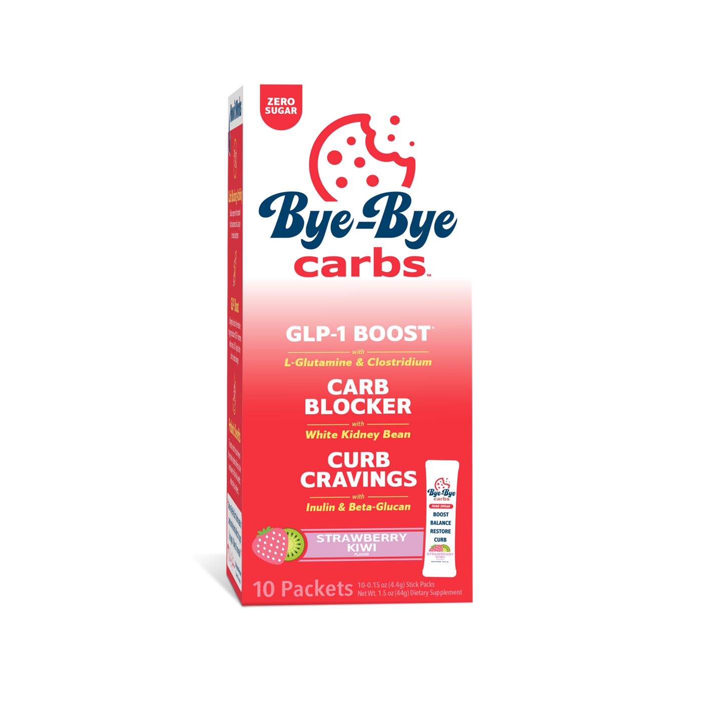 Dr. Stephanie's Bye-Bye Carbs GLP-1 Boost Drink Mix - Strawberry Lemon; image 1 of 4