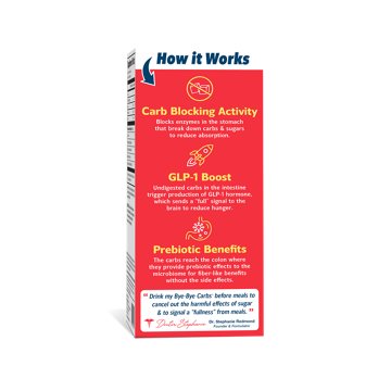 Dr. Stephanie's Bye-Bye Carbs GLP-1 Boost Drink Mix - Strawberry Lemon