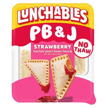 Lunchables Pb&J Peanut Butter Sandwich & Strawberry Flavored Dip, Pack