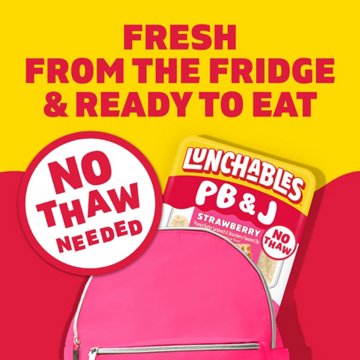 Lunchables Pb&J Peanut Butter Sandwich & Strawberry Flavored Dip, Pack
