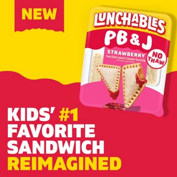 Lunchables Pb&J Peanut Butter Sandwich & Strawberry Flavored Dip, Pack