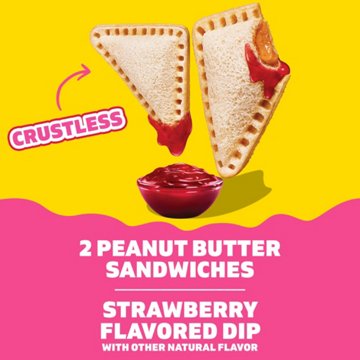 Lunchables Pb&J Peanut Butter Sandwich & Strawberry Flavored Dip, Pack