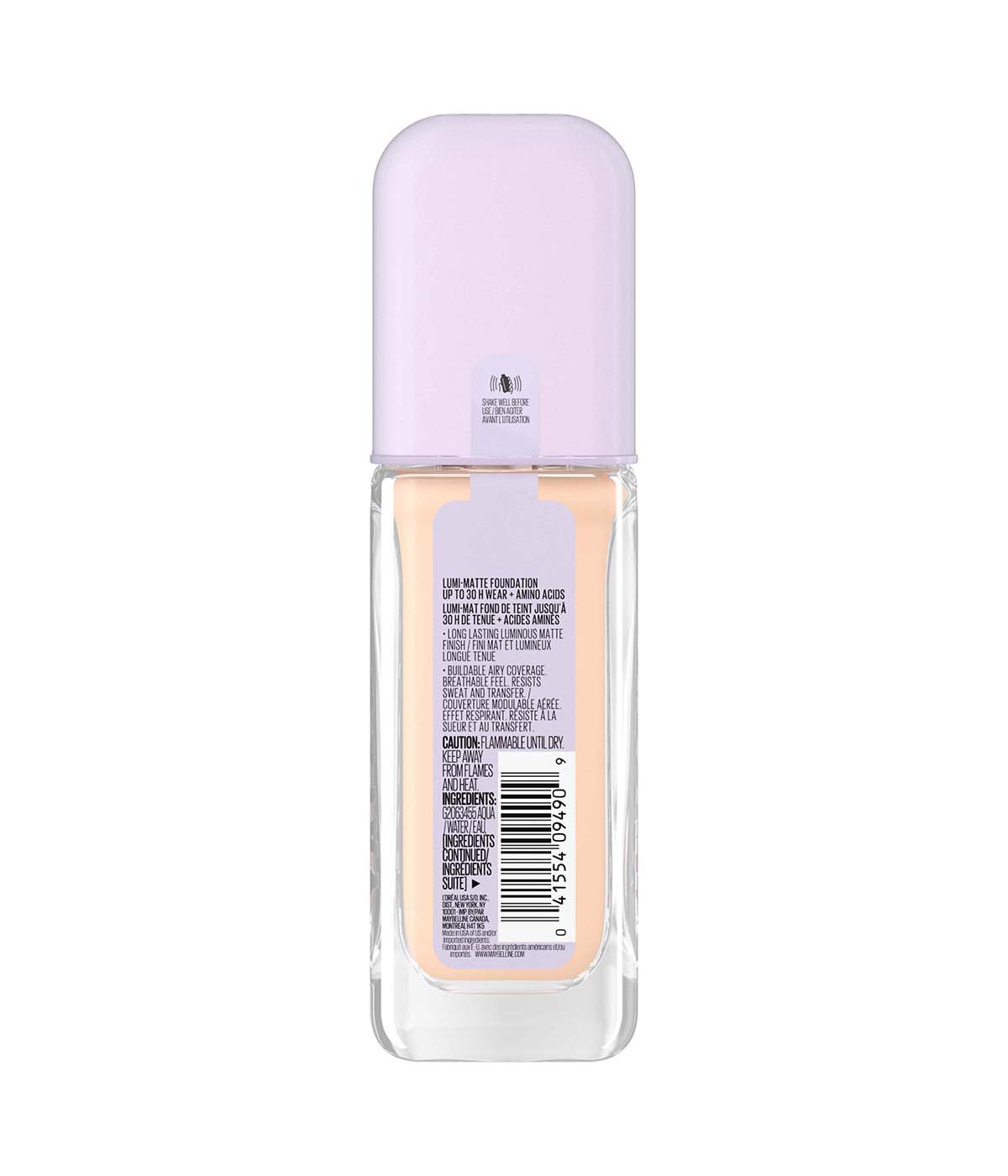 Maybelline SuperStay Lumi-Matte Foundation - 102; image 2 of 2