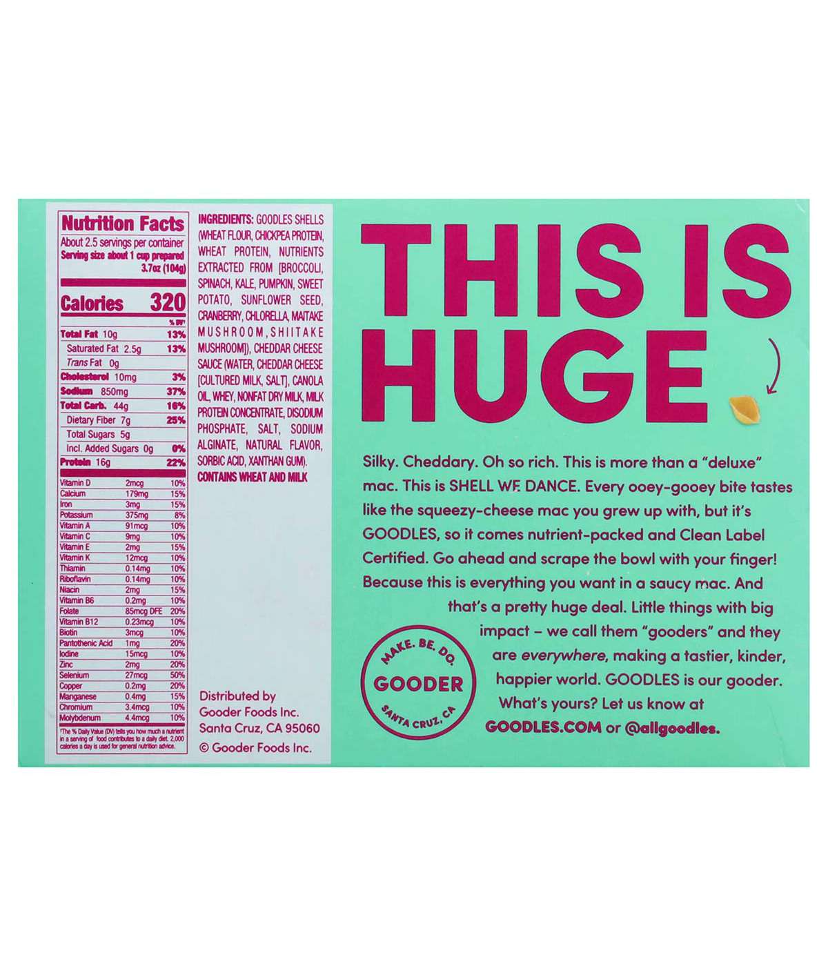 Goodles 16g Protein Shell We Dance Mac & Cheese; image 3 of 3