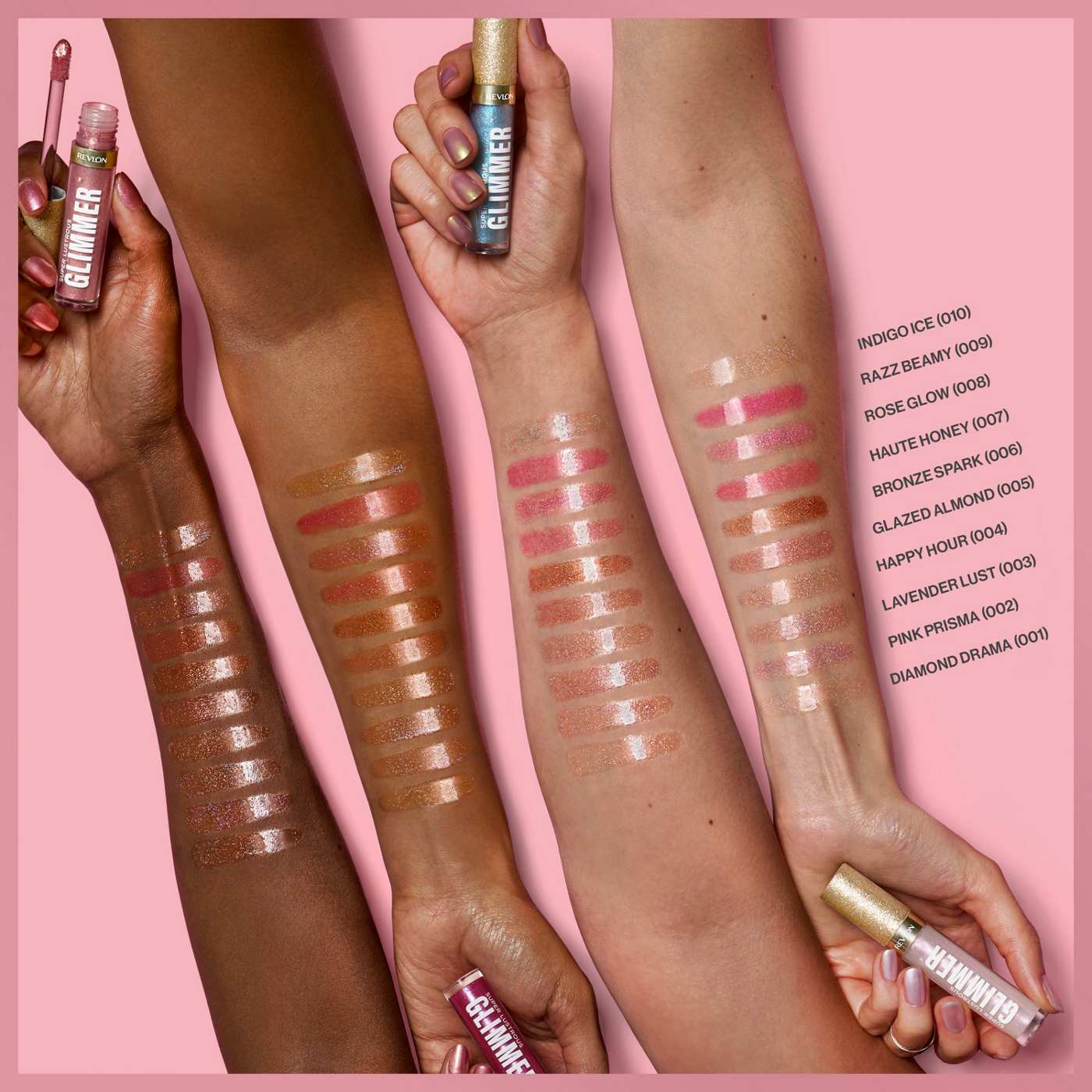 Revlon Super Lustrous Glimmer Gloss  - 009 Razz Beamy; image 3 of 10