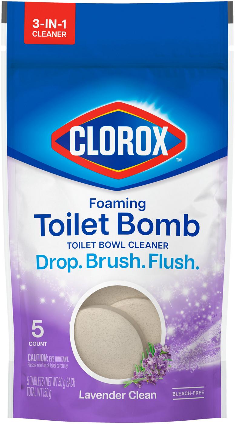 Clorox Foaming Toilet Bomb Bowl Cleaner - Lavender Clean; image 1 of 6