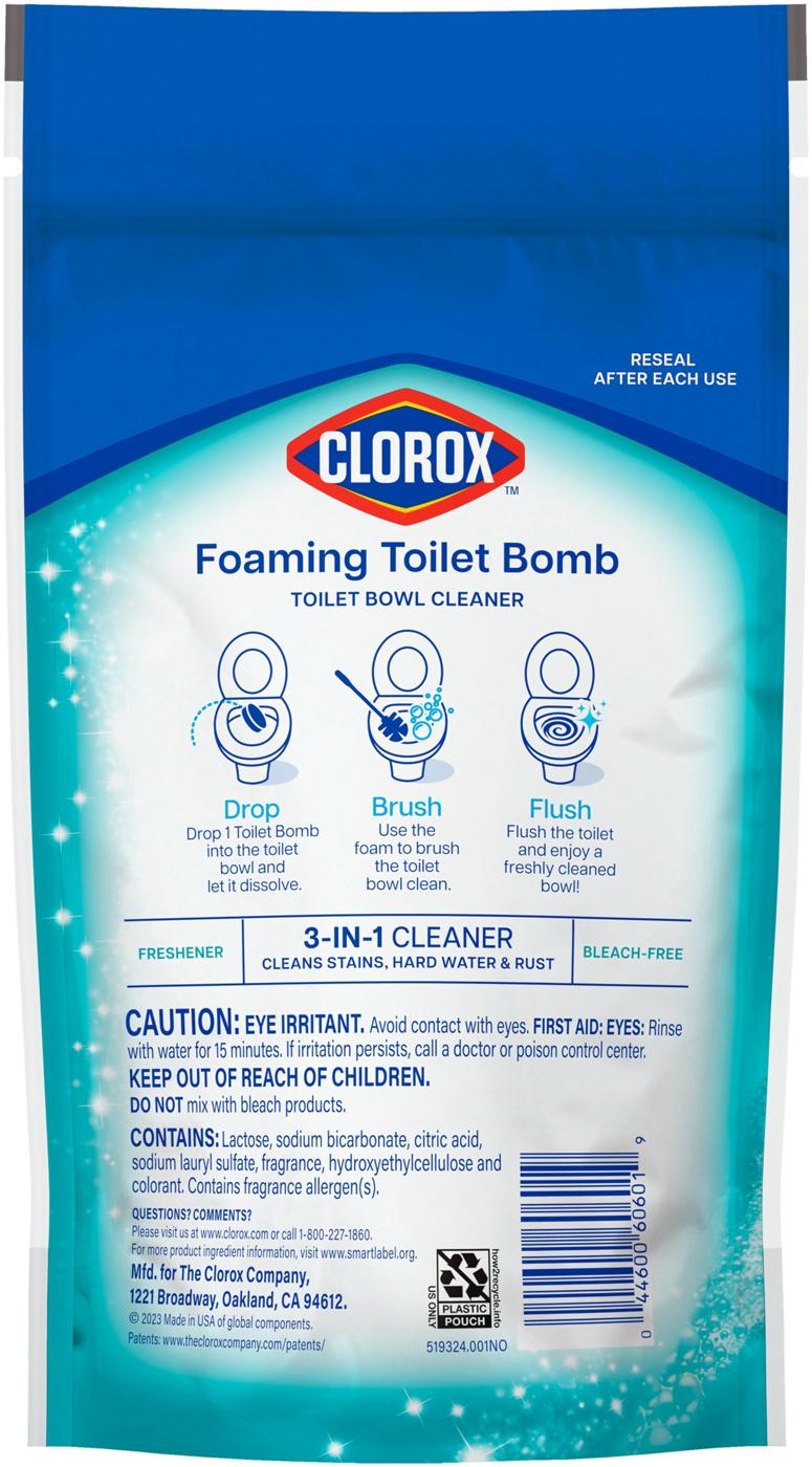 Clorox Foaming Bomb Toilet Bowl Cleaner - Fresh Scent; image 2 of 2