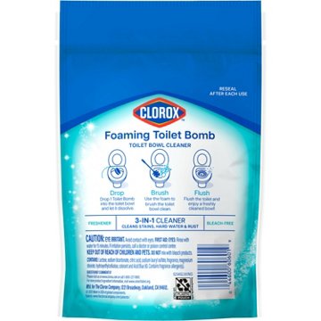 Clorox Foaming Bomb Toilet Bowl Cleaner - Fresh Scent, 5 ct