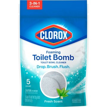Clorox Foaming Bomb Toilet Bowl Cleaner - Fresh Scent, 5 ct