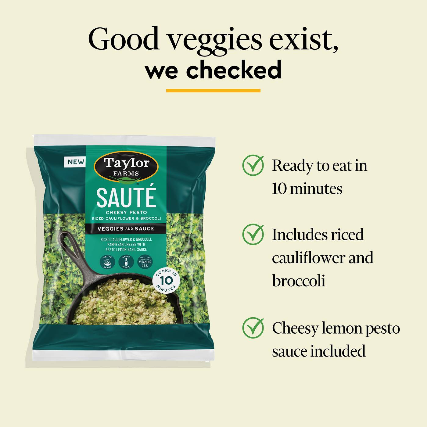 Taylor Farms Cheesy Pesto Saute Kit; image 3 of 5