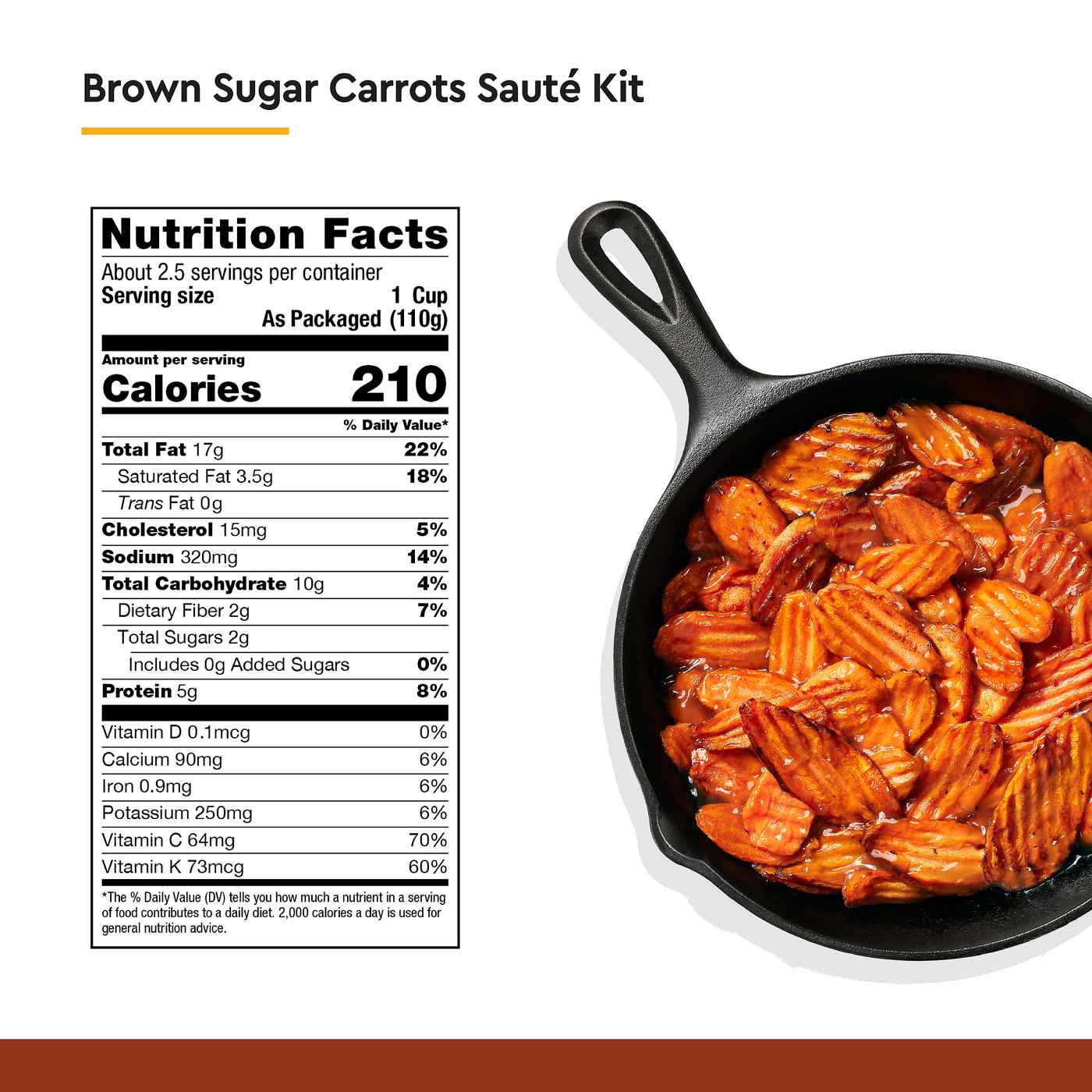 Taylor Farms Brown Sugar Carrots Saute Kit; image 4 of 5