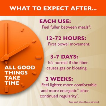 Metamucil 4-in-1 Psyllium Husk Fiber Supplement, Daily Fiber Powder for Digestive Health, Unflavored