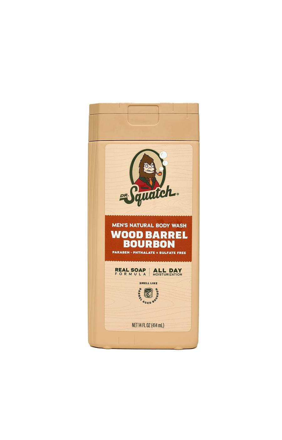 Dr Squatch Men's Natural Body Wash - Wood Barrel Bourbon; image 1 of 2