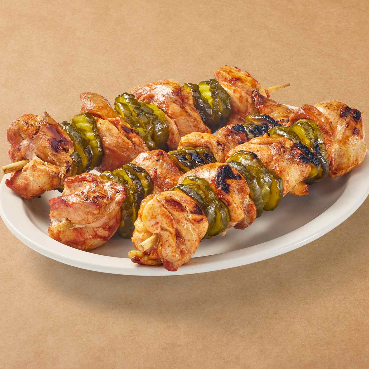 H-E-B Meat Market Seasoned Chicken Thigh Kabob – Nashville Hot; image 2 of 3