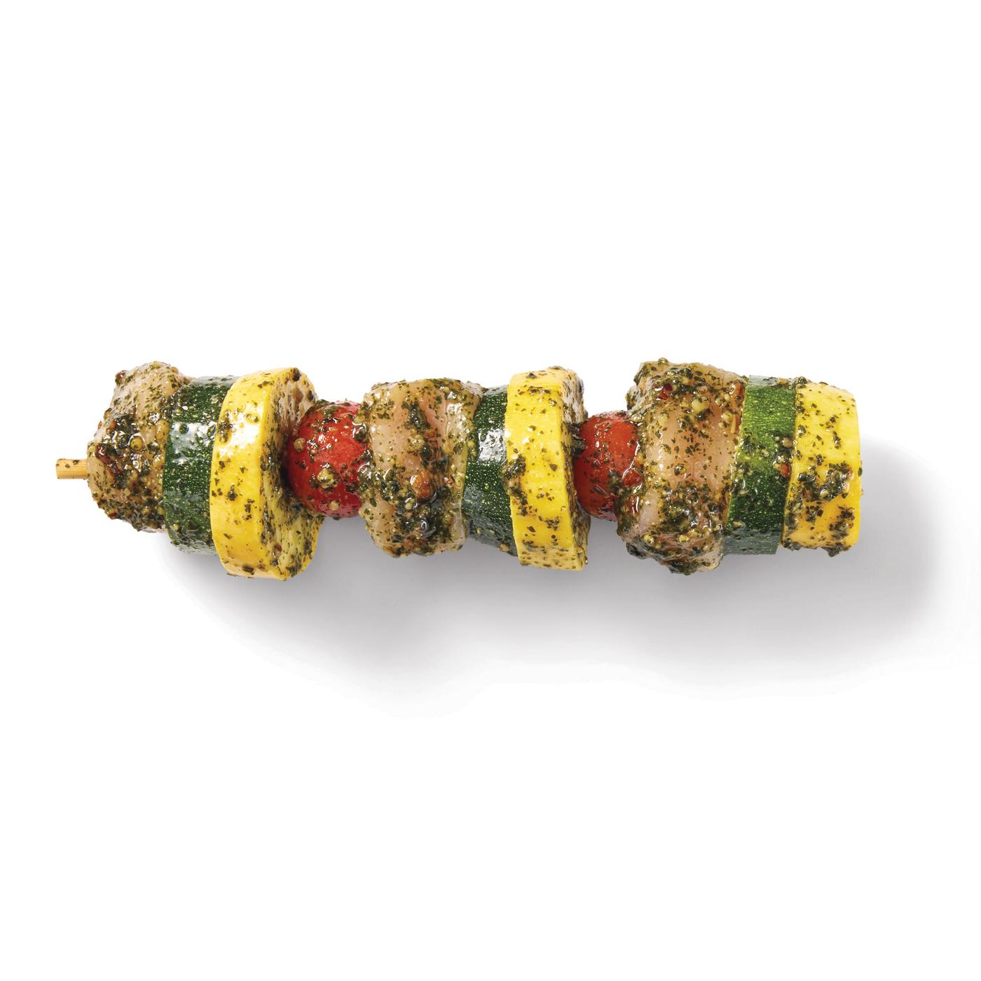 H-E-B Meat Market Marinated Chicken Breast Kabob – Basil Pesto; image 1 of 3