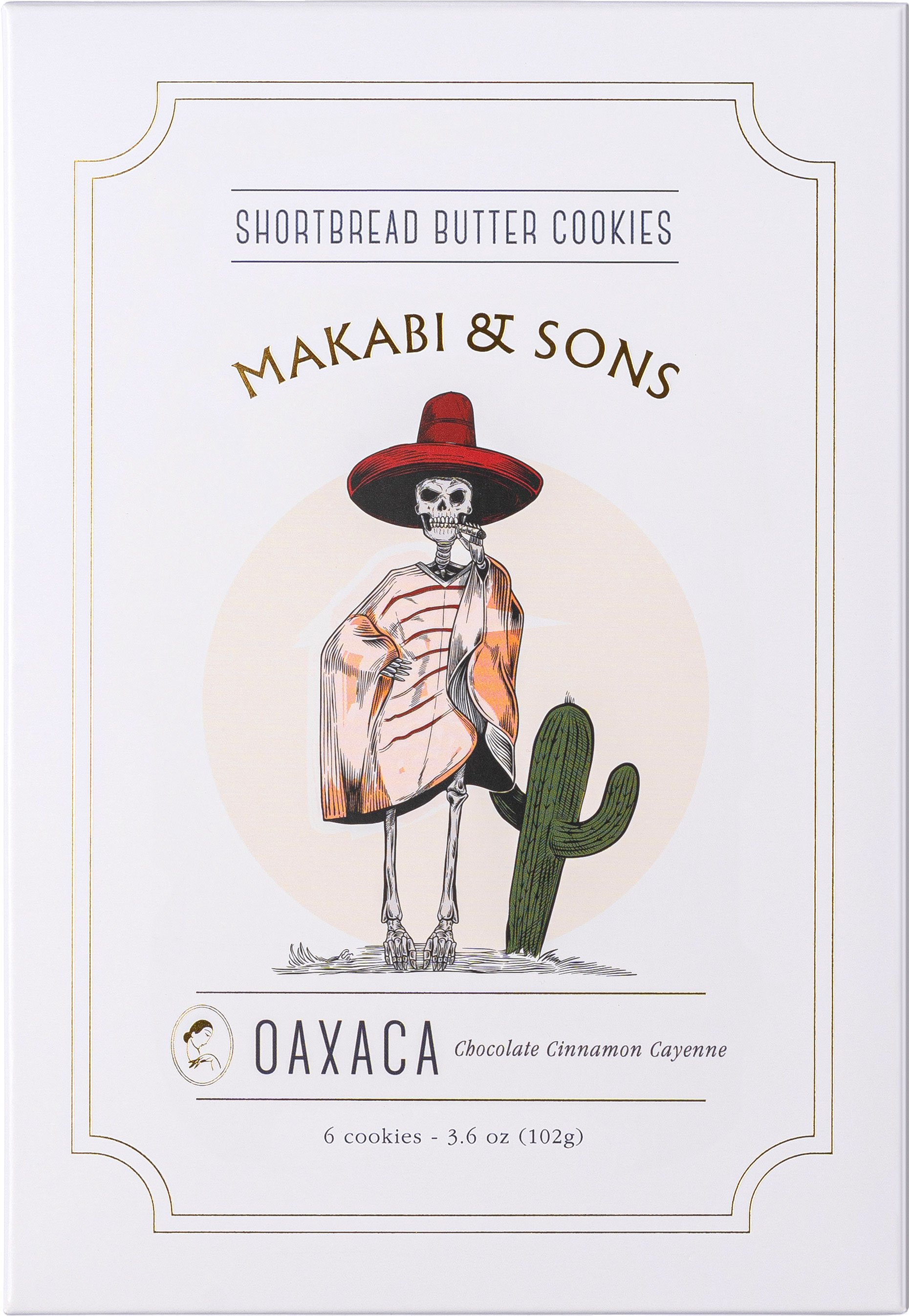 Makabi & Sons Oaxaca Chocolate, Cinnamon, and Cayenne Shortbread