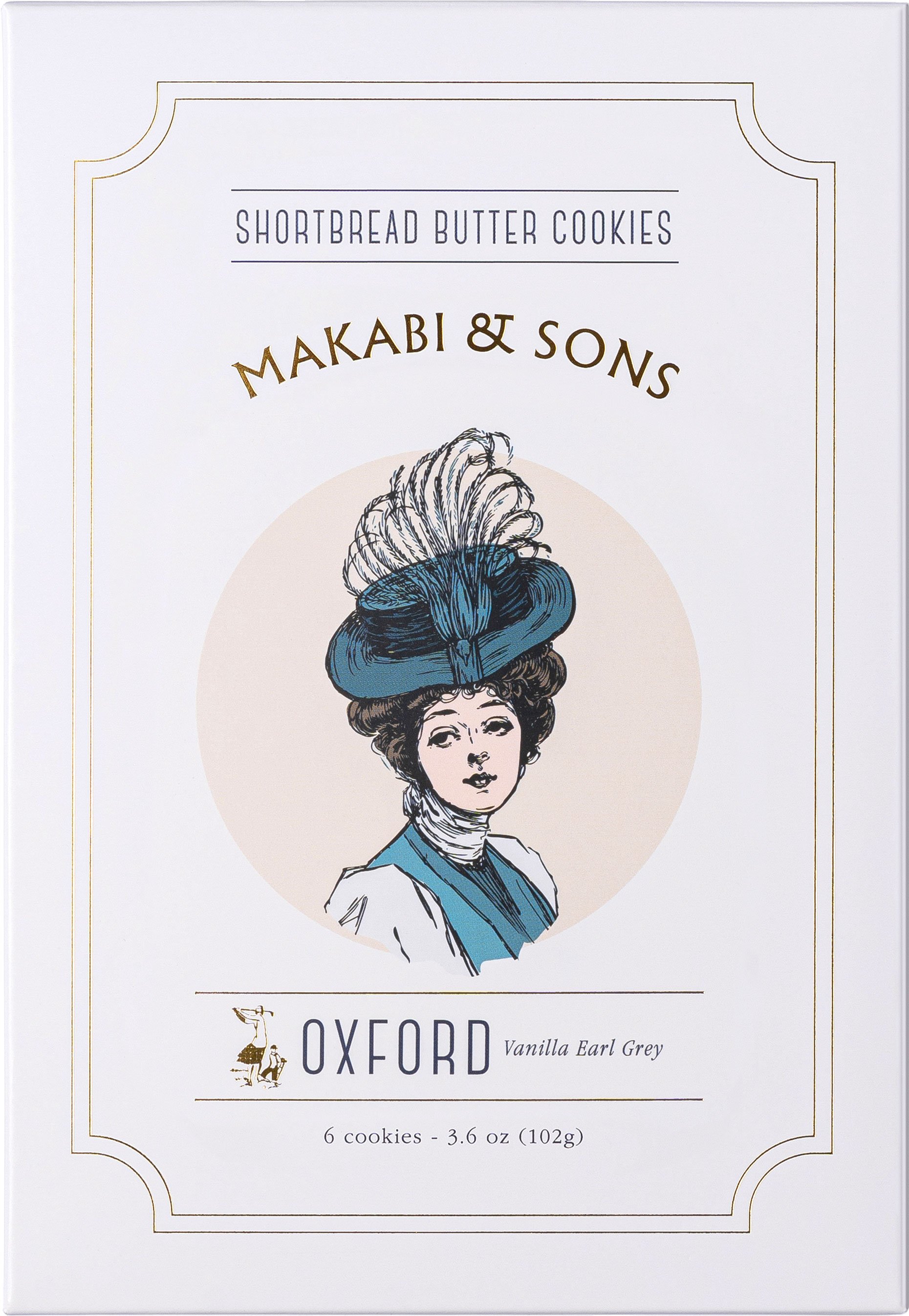 Makabi & Sons Oxford Vanilla Earl Grey Shortbread Butter Cookies