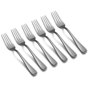 Cambridge Malibu Satin Dinner Forks Set, 6 ct
