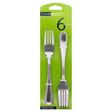 Cambridge Malibu Satin Dinner Forks Set, 6 ct