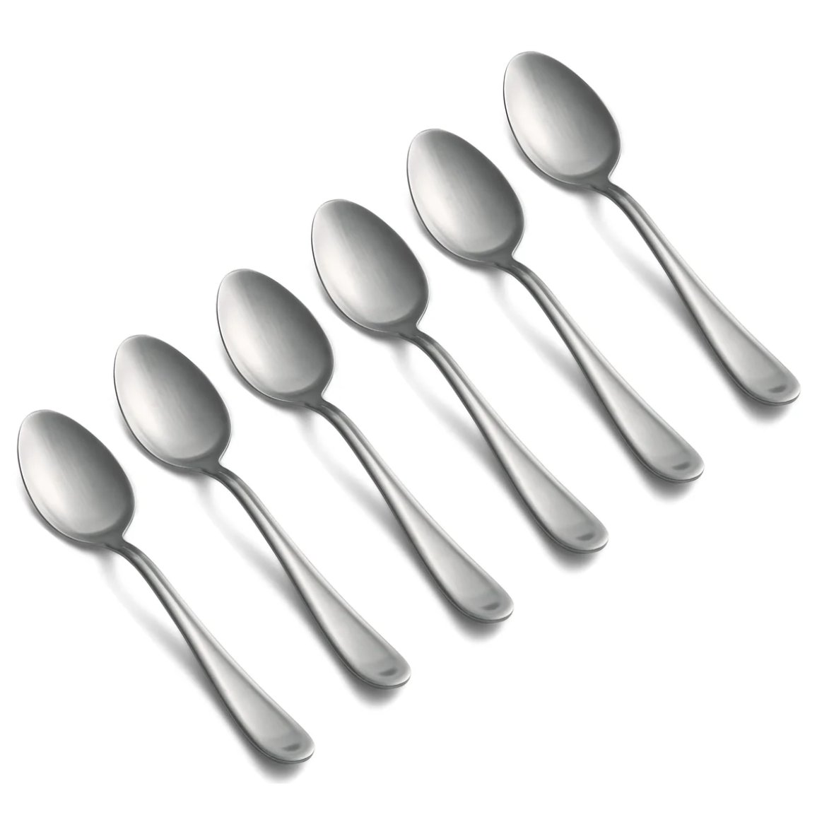 Cambridge Townhouse Satin Stainless Steel Soup Spoons – Set Of 4, Used But Great Condition