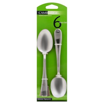 Cambridge Malibu Satin Dinner Spoon Set, 6 ct