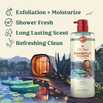 Old Spice Gentleman's Exfoliating Body Wash - Sandalwood & Aloe