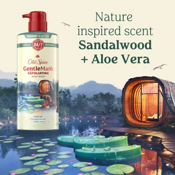 Old Spice Gentleman's Exfoliating Body Wash - Sandalwood & Aloe