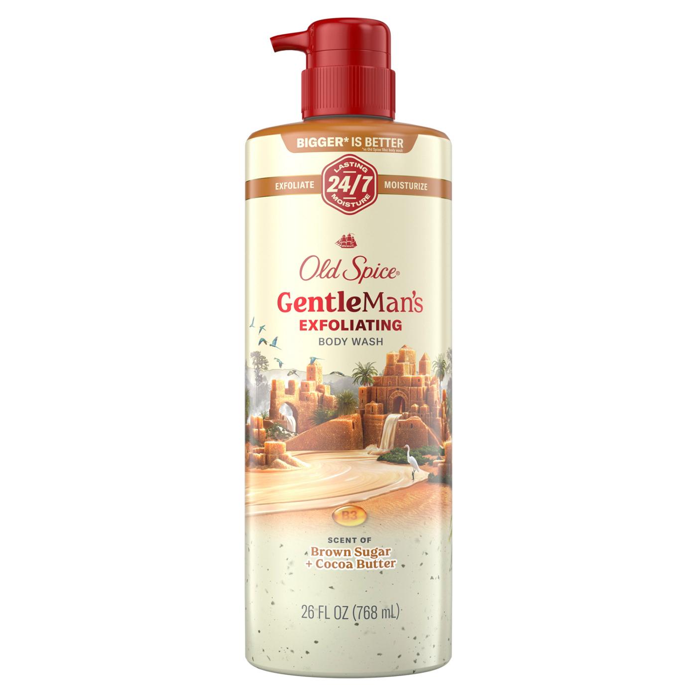 Old Spice Gentleman's Exfoliating Body Wash - Brown Sugar & Cocoa Butter; image 1 of 8
