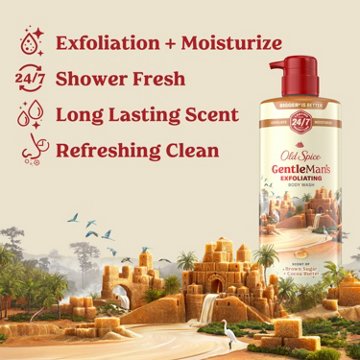 Old Spice Gentleman's Exfoliating Body Wash - Brown Sugar & Cocoa Butter