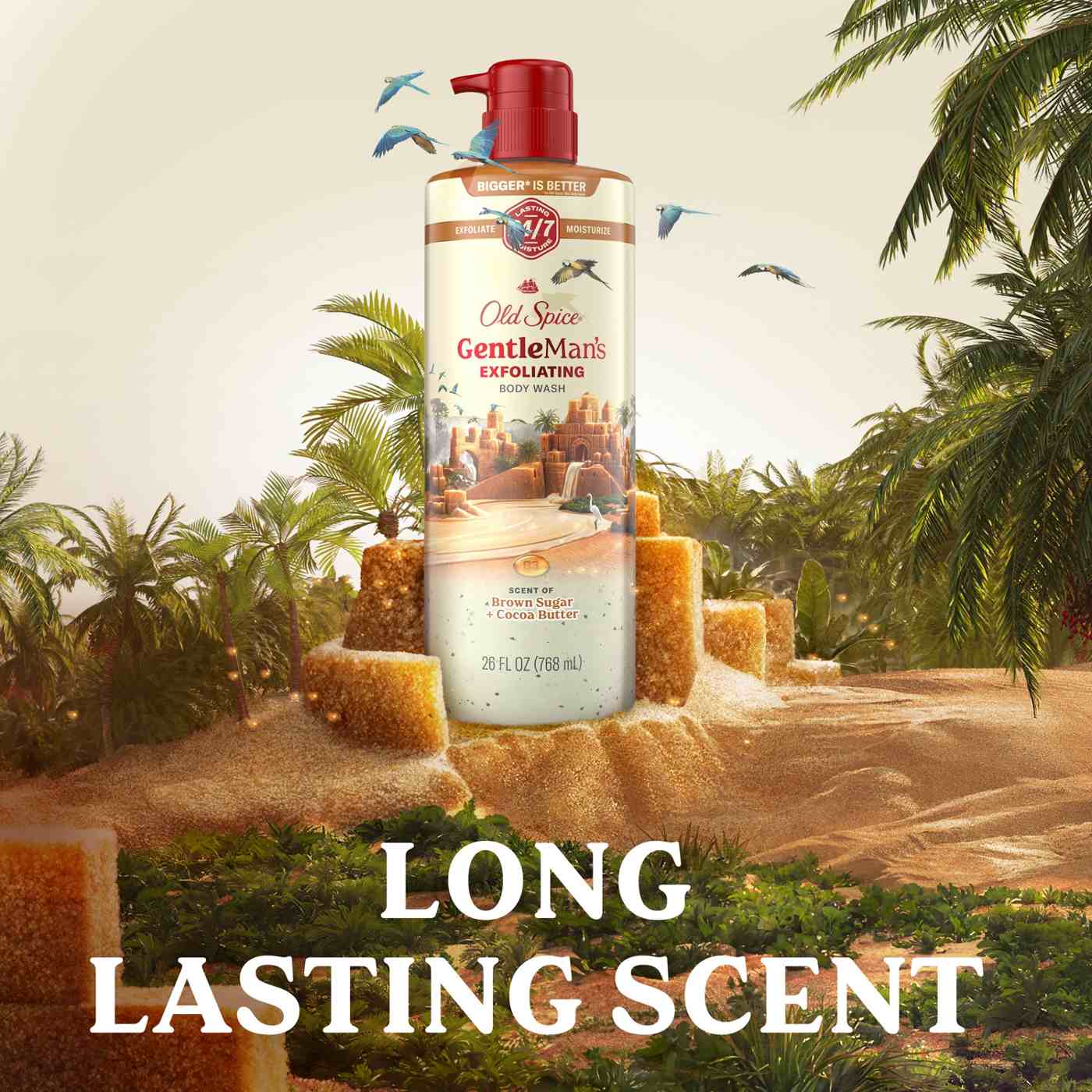 Old Spice Gentleman's Exfoliating Body Wash - Brown Sugar & Cocoa Butter; image 5 of 8