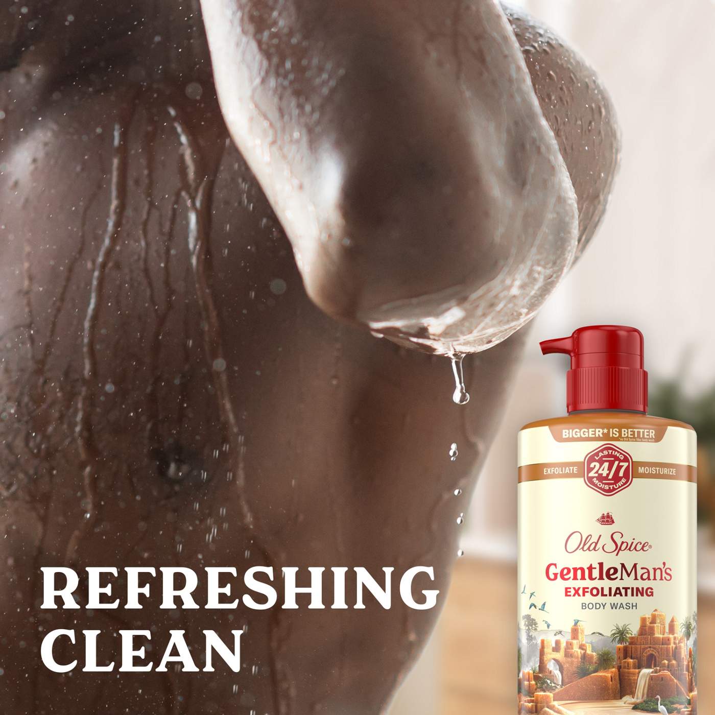 Old Spice Gentleman's Exfoliating Body Wash - Brown Sugar & Cocoa Butter; image 8 of 8