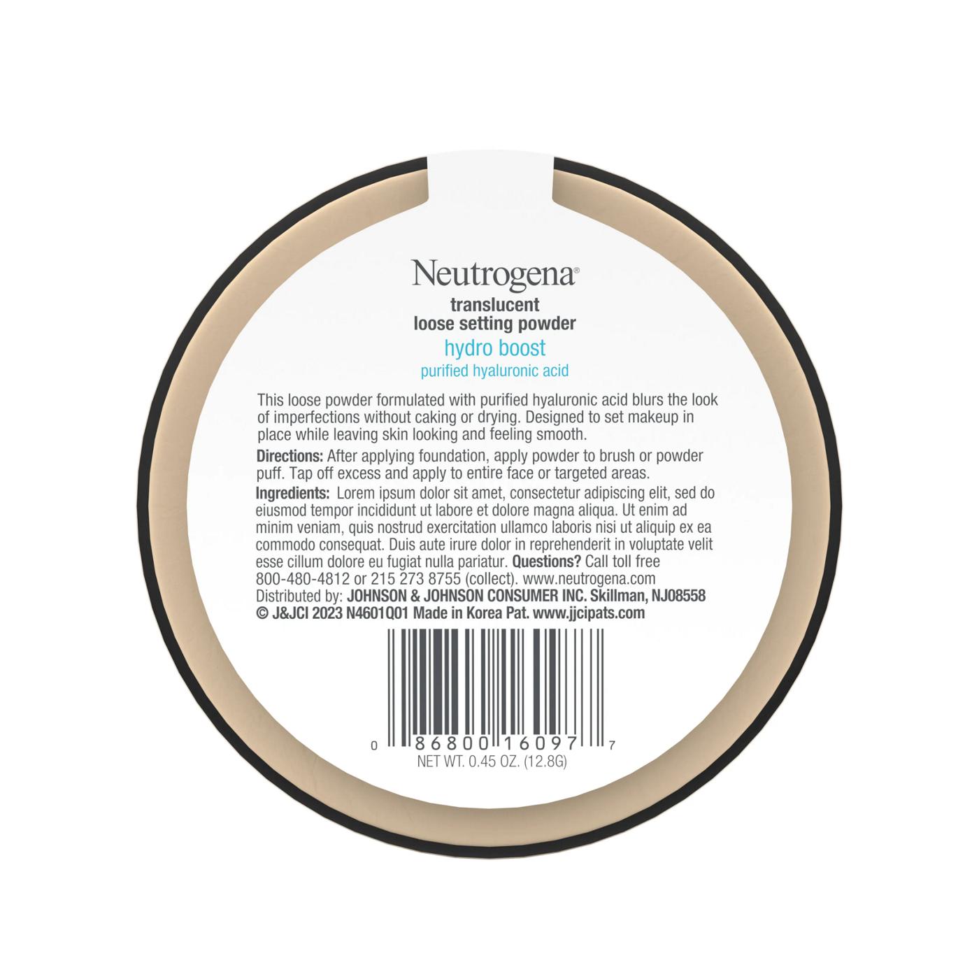 Neutrogena Translucent Loose Setting Powder Hydro Boost; image 2 of 2