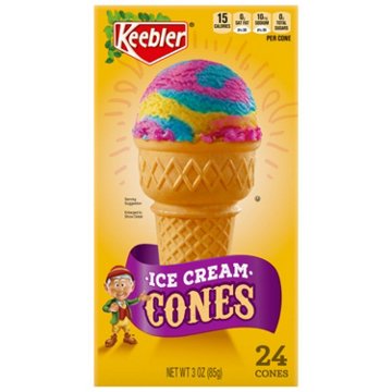 Keebler Ice Cream Cones, 24 ct