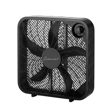 Continental Box Fan - Black, 20"