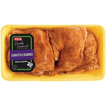 H-E-B Simply Seasoned Cajun-Style Chicken Leg Quarters, Avg. 3.6 lbs