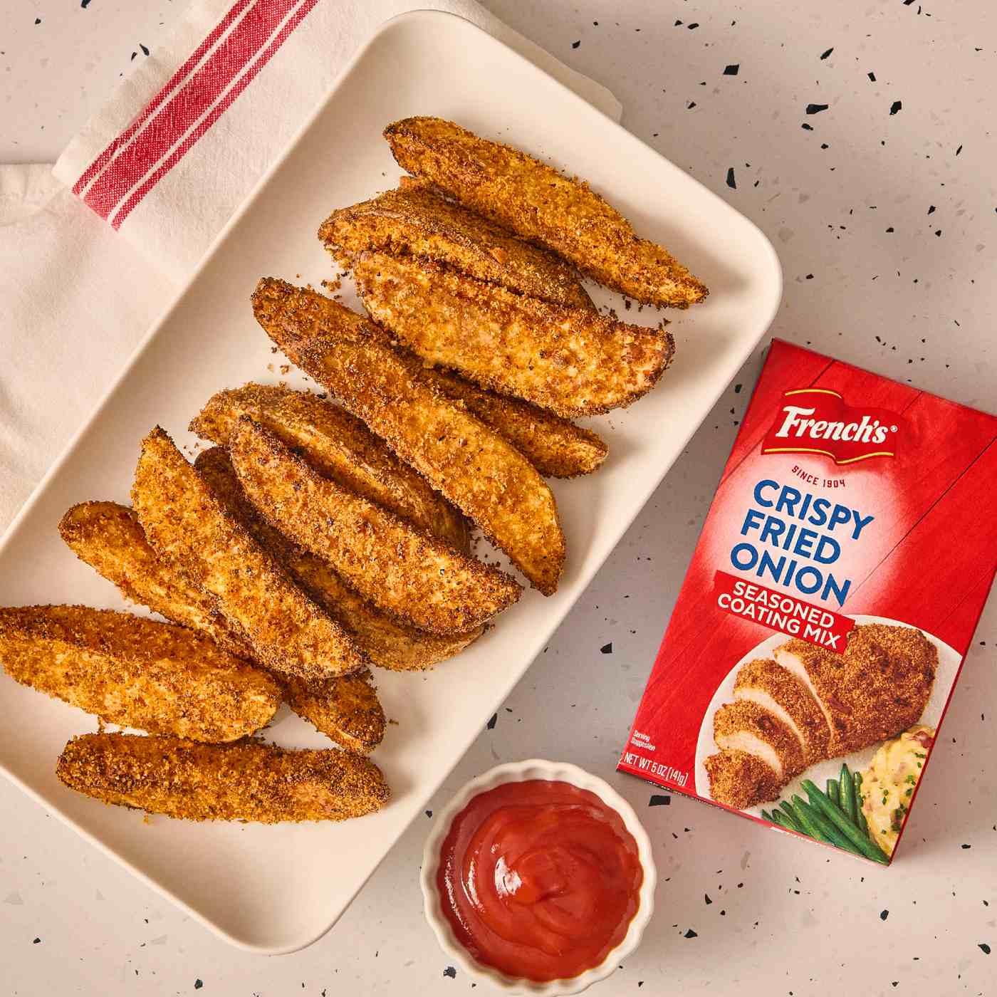 French's Crispy Fried Onion Seasoned Coating Mix; image 4 of 10