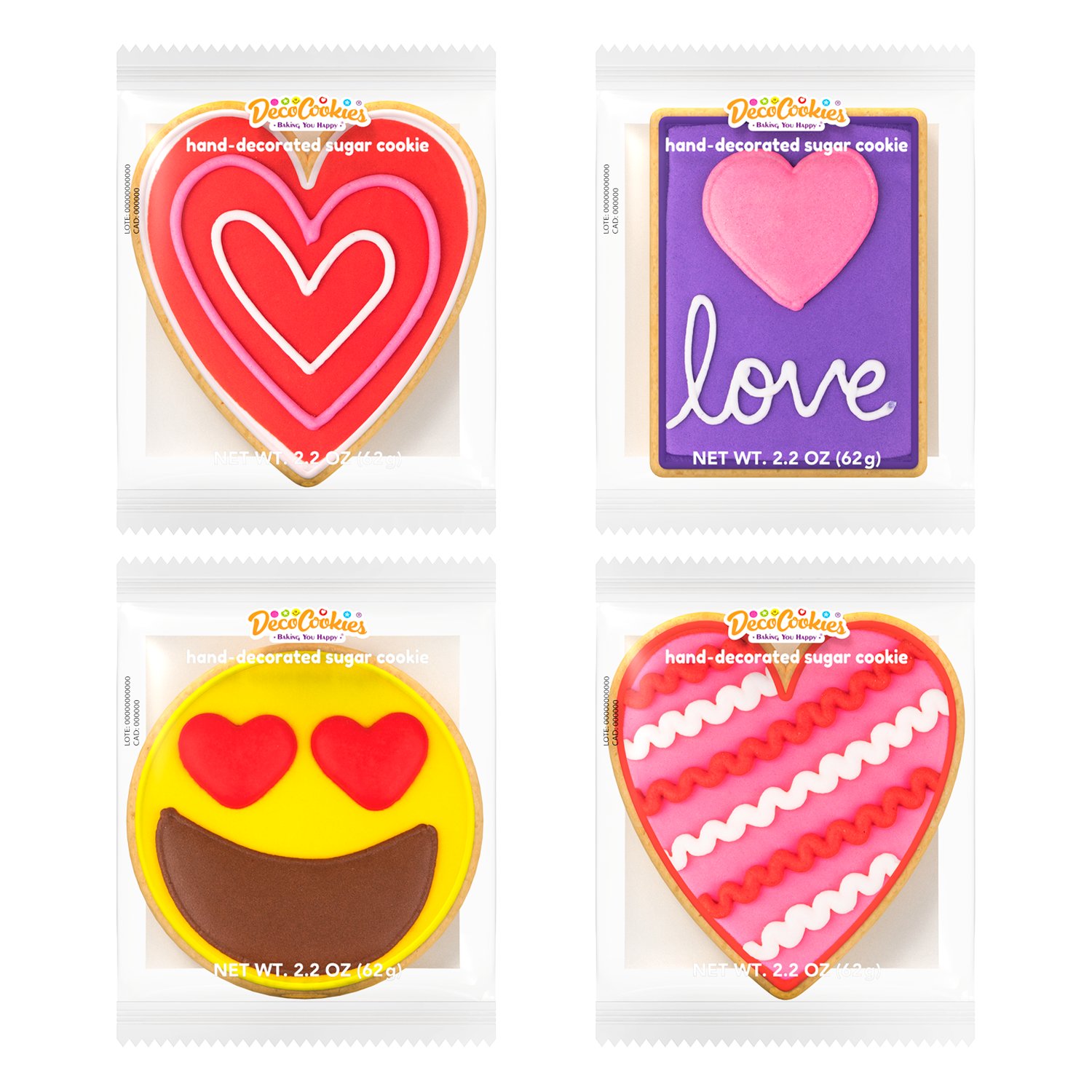 DecoCookies Valentine's Day Hand-Decorated Single Cookies - Shop